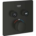 GROHE Grohtherm SmartControl - Скрит термостатен кран, за 2 уреда, черен мат 291242430 (291242430)