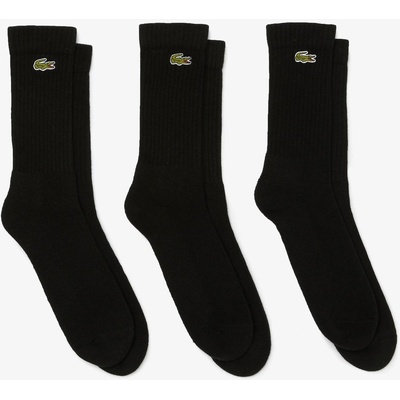Lacoste Чорапи Lacoste Men's Cotton Logo Crew Socks - Black 031