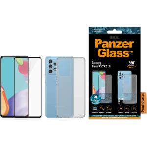 Panzer Стъклен протектор PanzerGlass за Samsung Galaxy A52 CaseFriendly + Soft Case- Черен