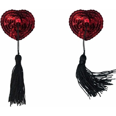 Lola Games Pasties Burlesque Gipsy Red - lepítka na bradavky červená Če