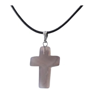 Amparo Miranda Přívěsek křížek NK0045 Achát