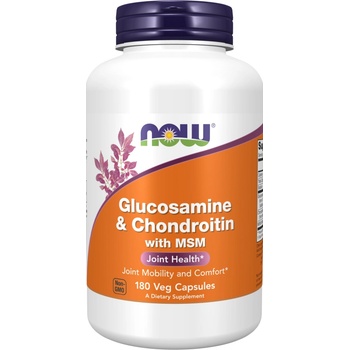 NOW Glucosamine & Chondroitin + MSM, 180 капсули, Now