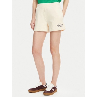 Tommy Hilfiger dámské teplákové šortky WW0WW45518 krémové