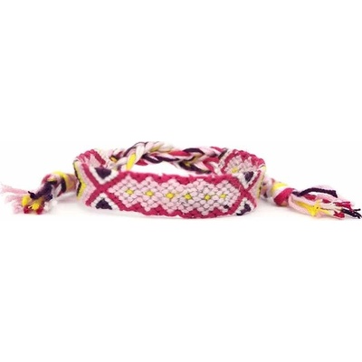 Naky Tkaný náramek Harmony růžová N5932