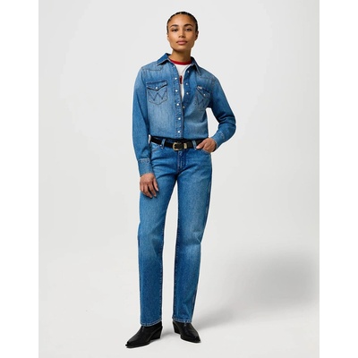 Džínsy WRANGLER LOW RISE COWBOY JEAN LASSO LAGOON 112371112