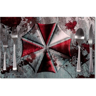 Sablio Prestieranie Resident Evil Umbrella Corporation Steel 40x30cm