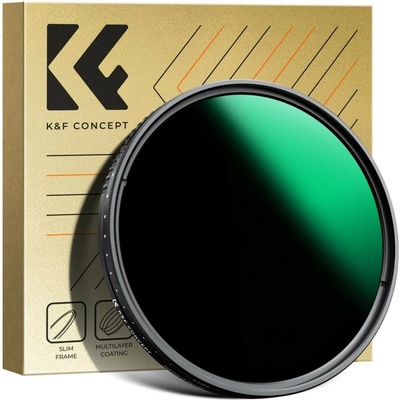 K&F CONCEPT 72MM, ND3-1000, ultra-thin variable ND, Waterproof, Green Coated K&F Concept