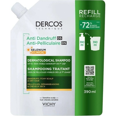 Vichy Dercos DS Selenium Clinical Dermokosmetický šampon proti lupům pro suché vlasy 390 ml