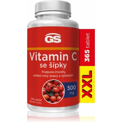 GS Vitamin C 500 mg se šípky 365 tablet