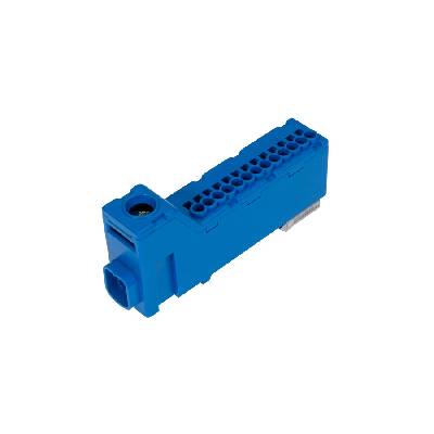 Клемен блок за шина, LZB, син, 1x2.5-25mm2, 13x1.5-2.5mm2, 63A, 1kV (E.4136N)