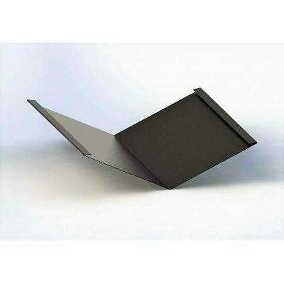 Úžlabí klasik r.š.400mm pozink Lakovaný RAL 8019 šedohnědá s folií dl.2m