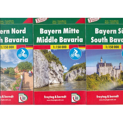 cyklomapa Bayern (Bavorsko) soubor 3 map 1:150 t.