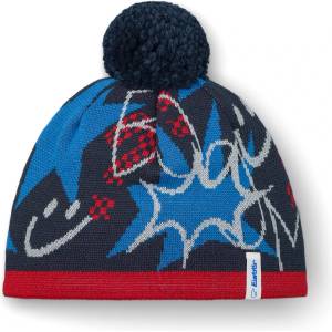 Eisbär Детска зимна шапка (beanie) Eisbär Kid's Ready Pompon Mütze Beanie - Ketchup / Dark Cobalt / Eisblau / Fjord - размер 55 cm (904-6938-0211)