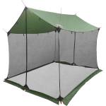 vidaXL Палатка за къмпинг с мрежести стени 270 x 210 x 210 см Зелено (42028567) Палатка