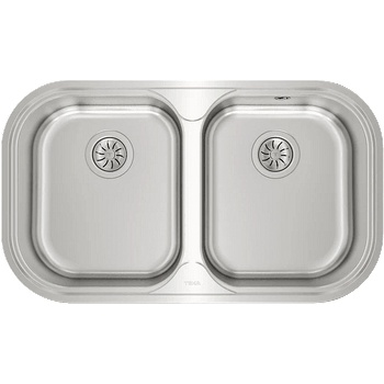 Teka Иноксова мивка за вграждане, гладка, за шкаф със светъл отвор 80 см Stylo 2С (М.542.О)