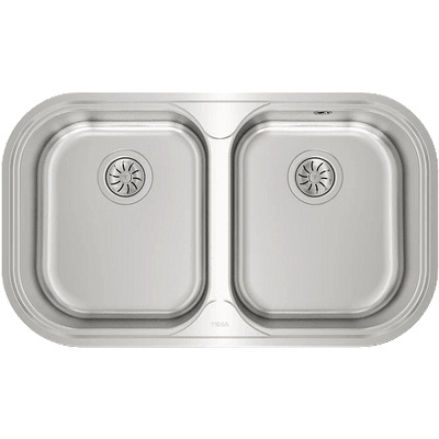 Teka Иноксова мивка за вграждане, гладка, за шкаф със светъл отвор 80 см Stylo 2С (М.542.О)