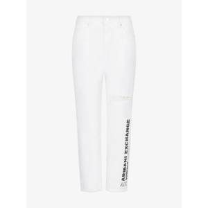Armani Exchange Дънки Armani Exchange J16 Boyfriend-Fit Jeans - White