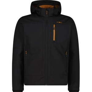 CMP Мъжко софтшел яке CMP Jacket Zip Hood Softshell Softshell jacket - Nero / Caramel - размер 50 (EU) (003-2728-1513)