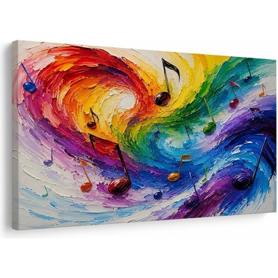 Obraz barevná hudební harmonie - 90x60