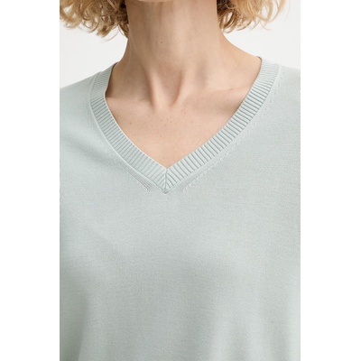 Calvin Klein пуловер с къси ръкави дамски от вискоза (LV044F323G)