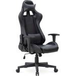 TopMebel Геймърски офис стол Alonso TopMebel от PU кожа в черен цвят 67x70x125/135cm