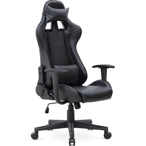 TopMebel Геймърски офис стол Alonso TopMebel от PU кожа в черен цвят 67x70x125/135cm