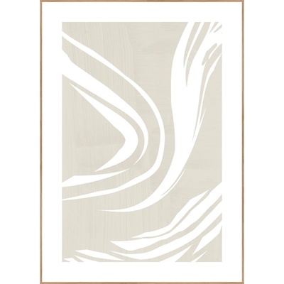 Malerifabrikken Lino Cut obraz šedá/béžová/světlá