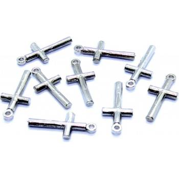 Pro Háčkování Přívěsek kříž 17 x 8 mm