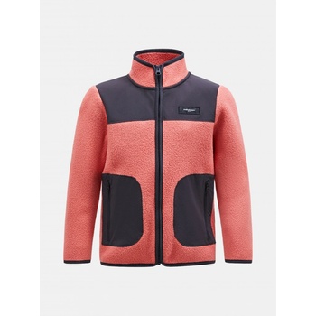 Peak Performance Jr Fleece Full Zip T Neck Trek Pink