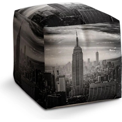 Sablio Taburet Kostka Manhattan: 40x40x40 cm