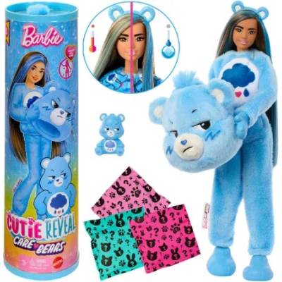 Mattel Barbie Cutie Reveal s Meniacou farbou vlasov a starostliví medvedíci modrá