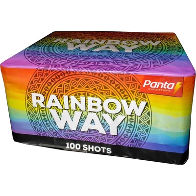 Ohňostrojový Kompakt 100 ran 25 mm Rainbow Way