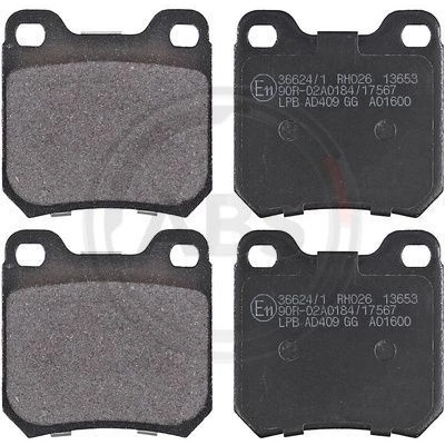 Sada brzdových platničiek kotúčovej brzdy A.B.S. 36624/1