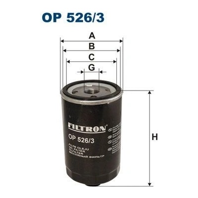 Olejový filter FILTRON OP 526/3