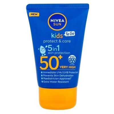 Nivea Sun Kids Protect & Care Sun Lotion 5 in 1 SPF50+ водоустойчив слънцезащитен лосион 5 в 1 50 ml