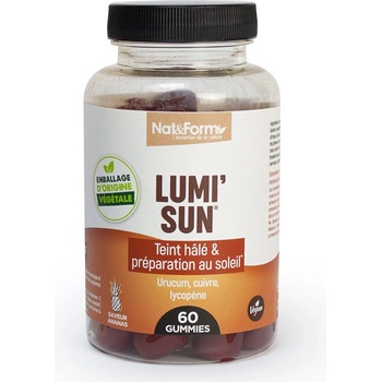 Nat&Form Формула за тен на кожата 60 желирани таблетки | Nat&Form (027014 (GUM_LUMI))