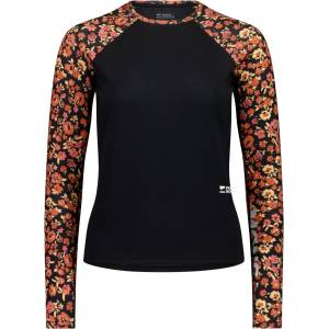 Mons Royale Дамско мериносово термобельо Mons Royale Women's Bella Merino Long Sleeve Merino base layer - Ditzy Camo / Black (115-2717-0414)