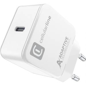 Cellularline Зарядно 220v usb-c 15w