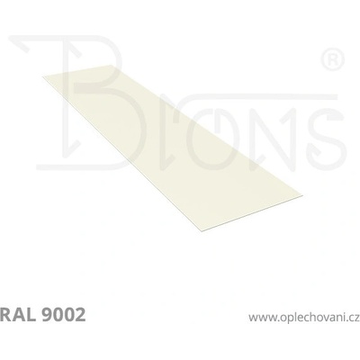 Brons Rovinný plech 500 x 2000 mm šedobílá