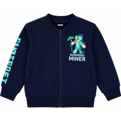Mikina Minecraft F uk aw23 60476 161a tm. modrá