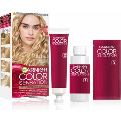 Garnier Color Sensation farba na vlasy odtieň 9.13 Krystaliczny Beżowy Jasny Blond