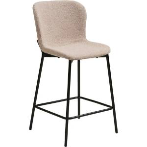 House Nordic Бежов тапициран бар стол (височина на седалката 65 cm) Maceda - House Nordic (1050001)