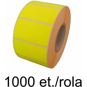 ZINTA Самозалепващи SGP етикети ZINTA 58x38 mm, 1000 ет. /ролка, жълти, флуо (58X38X1000-SGP-YELF)