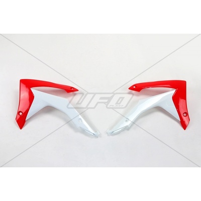 UFO kryty chladiče HONDA CRF 250R 14-17, CRF 450R 13-16, barva OEM (bílá/červená)