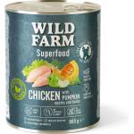 WILD FARM Superfood Chicken (Пилешко с тиква, ябълка и билки) 800 г беззърнена храна за кучета