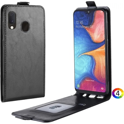 Samsung Galaxy A20e Flip3 Кожен Калъф и Скрийн Протектор