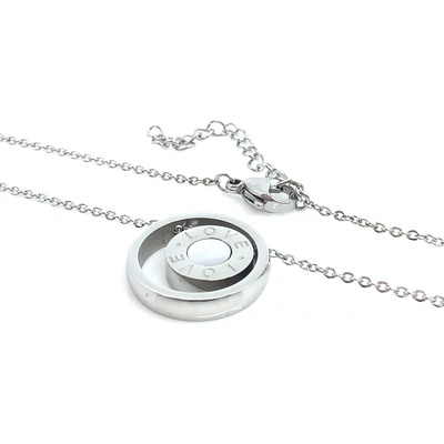 Jan Kos jewellery Řetízek s přívěskem z oceli 12118106