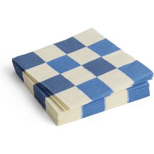 Hay Pattern Хартиени салфетки 33 x 33 см, син, каре, 20 бр (AE732-E139-AP95)