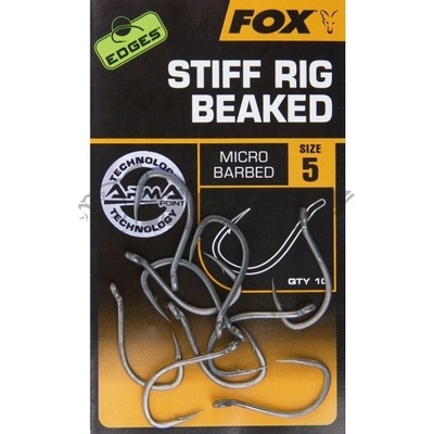FOX EDGES Stiff Rig Beaked veľ.5 10 ks