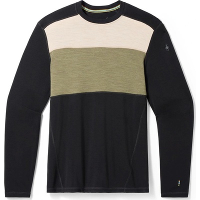 Smartwool pánské funkční triko M Classic Thermal Mrn Bl Colorbl Crew B černá